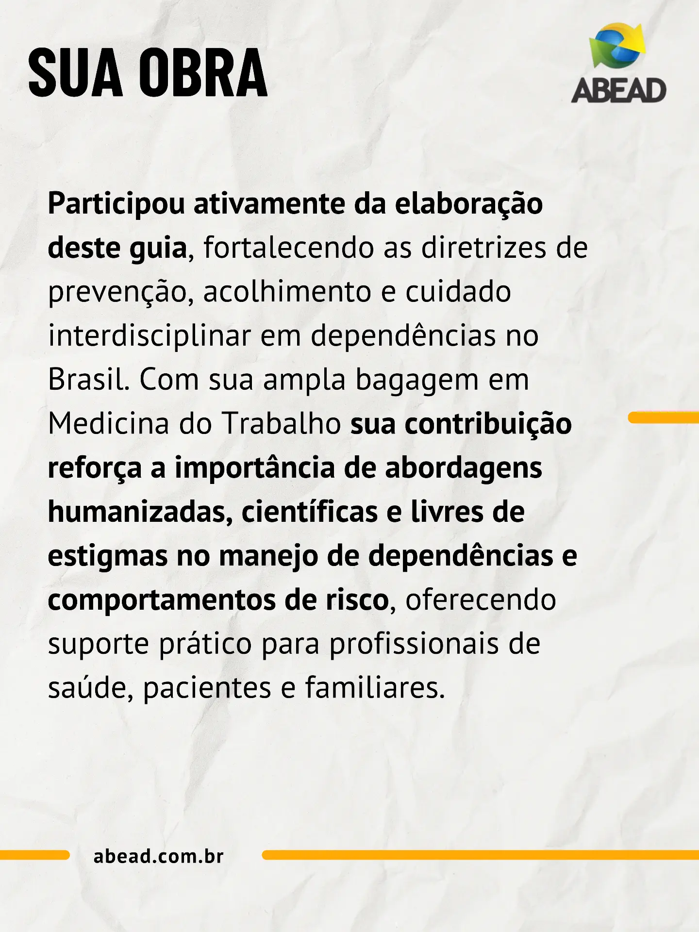 Contribuição do Dr. Joaquim para o guia de boas práticas.